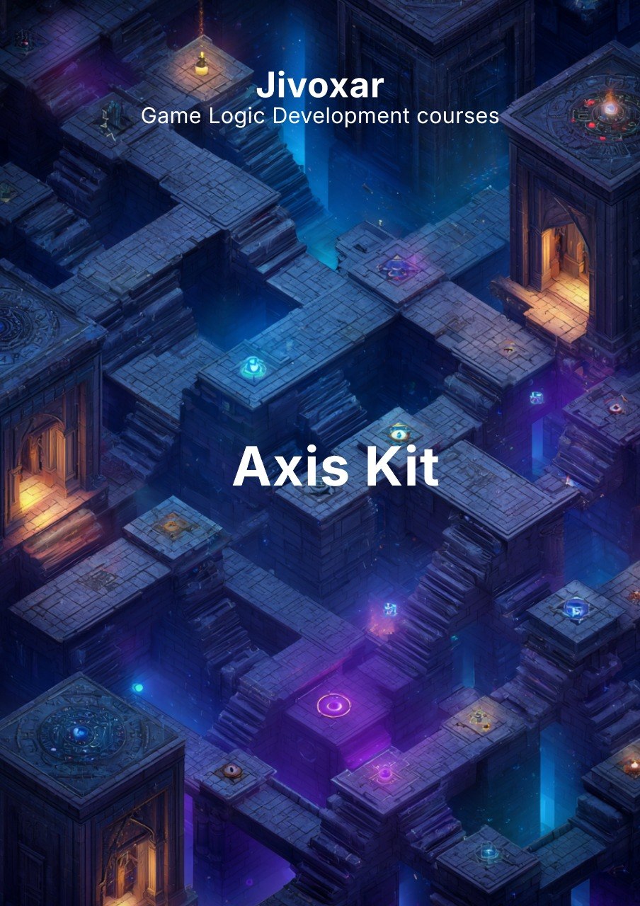 Game map with Jivoxar branding and 'Axis Kit' text